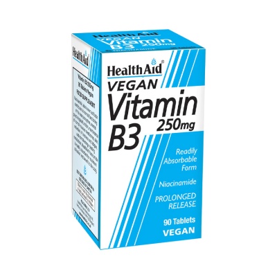 Health Aid Vitamin B3 250mg Niacinamide 90 tabs